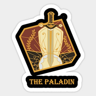 The Paladin coat of arms Sticker